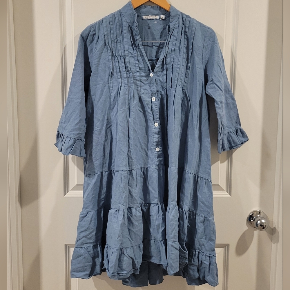 Cristina Vergani Linen Dress Size Medium